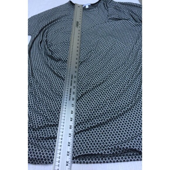 Scapa Lauren Perre Boat Neck Drape Front Shift Dress Dolman Sleeve Large Casual - Picture 6 of 6